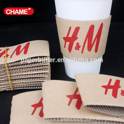 Customized corrugated kraft hot drink coffee cup sleeve